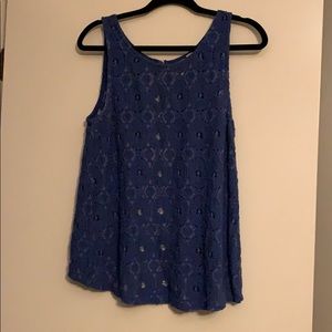 Blue Lace Tank